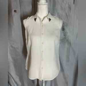 LOFT Sleeveless Dress Blouse XS